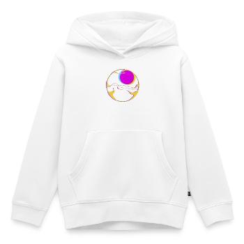Neon Mountains with Sun - Kids Premium Organic Hoodie - white - Front - AI Model Kid Female (0cm)
