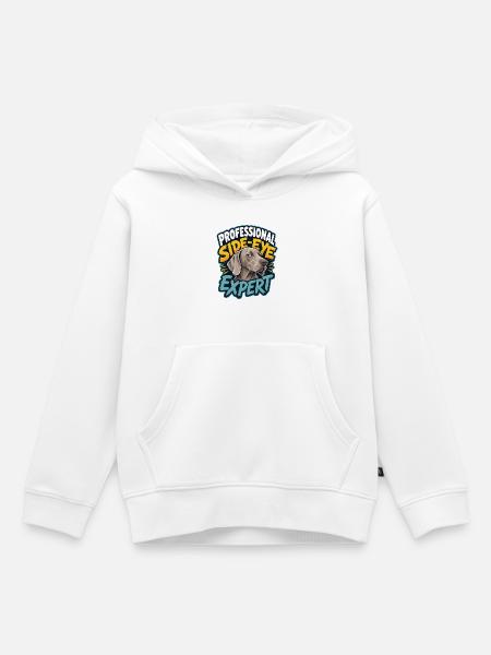 Weimaraner - Kinder Premium Organic Hoodie - Weiß