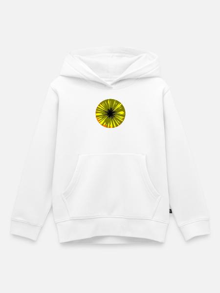 Comic-Explosion Burst - Kinder Premium Organic Hoodie - Weiß