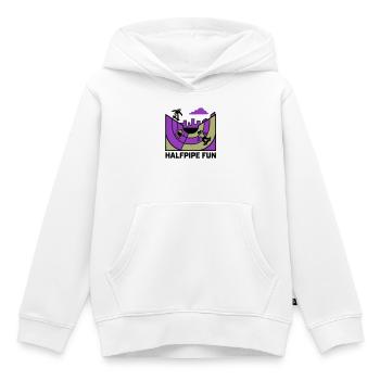 Halfpipe Skatepark Logo - Kinder Premium Organic Hoodie - Weiß - Vorne - AI Model Kid Female (0cm)