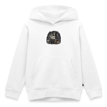 Sensenmann Sessel - Kinder Premium Organic Hoodie - Weiß - Vorne - AI Model Kid Female (0cm)
