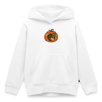 KürbisLaterne Schildkröte - Kinder Premium Organic Hoodie - Weiß - Vorne - AI Model Kid Female (0cm)