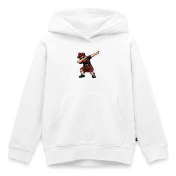 Dabbing Schotte – Lustiges Schottland-Motiv - Kinder Premium Organic Hoodie - Weiß - Vorne - AI Model Kid Female (0cm)