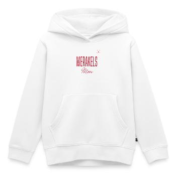 Merakels schön – Twente- und Sallands-Dialekt - Kinder Premium Organic Hoodie - Weiß - Vorne - AI Model Kid Female (0cm)