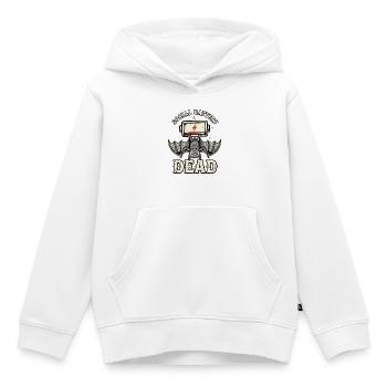 Soziale Batterie ausgeschaltet - Kinder Premium Organic Hoodie - Weiß - Vorne - AI Model Kid Female (0cm)