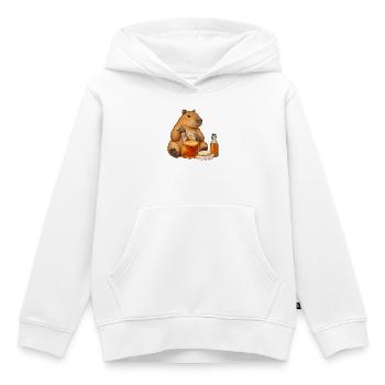 Capybara braut Kombucha - Kinder Premium Organic Hoodie - Weiß - Vorne - AI Model Kid Female (0cm)