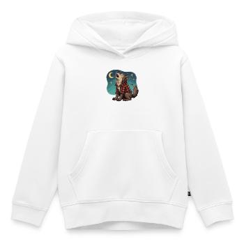 Werwolf im karierten Hemd - Kinder Premium Organic Hoodie - Weiß - Vorne - AI Model Kid Female (0cm)