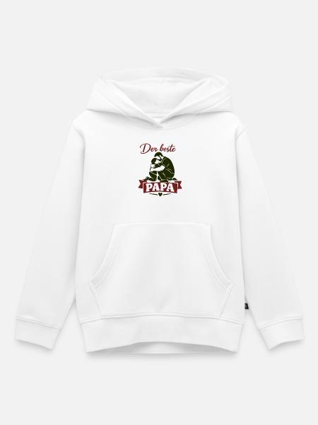 Der beste Papa Umarmung - Kinder Premium Organic Hoodie - Weiß