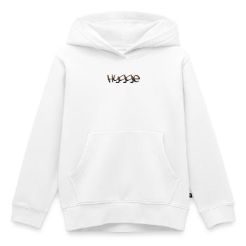 hygge - Sweat Premium à capuche enfant bio - blanc - Devant - AI Model Kid Female (0cm)