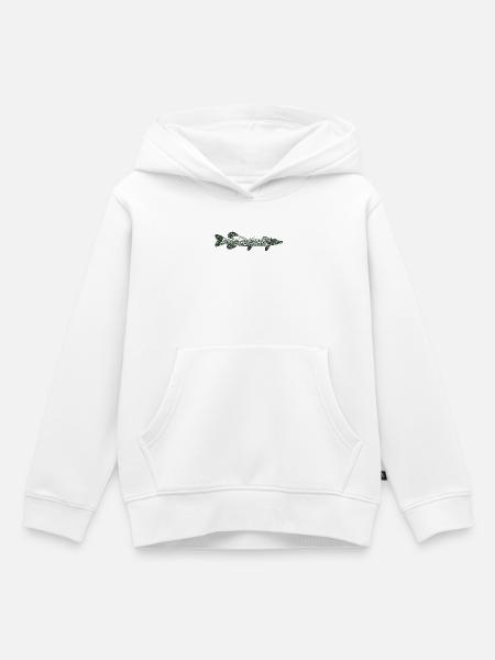 Pike - Kinder Premium Organic Hoodie - Weiß