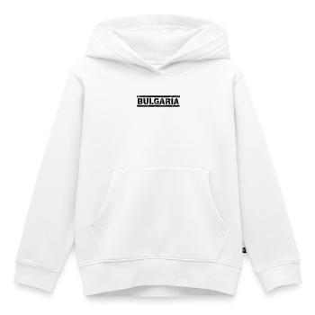 Bulgarie - Sweat Premium à capuche enfant bio - blanc - Devant - AI Model Kid Female (0cm)