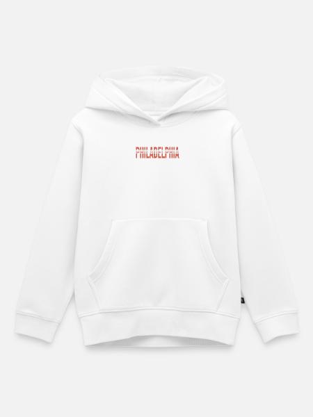 Philadelphia - Kinder Premium Organic Hoodie - Weiß