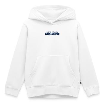 JOUR PRÉFÉRÉ - Sweat Premium à capuche enfant bio - blanc - Devant - AI Model Kid Female (0cm)