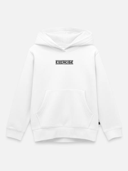 Exercise - Kinder Premium Organic Hoodie - Weiß