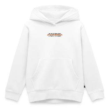 Normal-Extreme - Sweat Premium à capuche enfant bio - blanc - Devant - AI Model Kid Female (0cm)