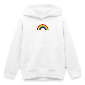 regenbogen - Kinder Premium Organic Hoodie - Weiß - Vorne - AI Model Kid Female (0cm)