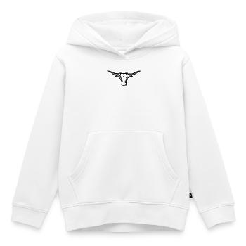 texas longhorn exit-shirt - Kinder Premium Organic Hoodie - Weiß - Vorne - AI Model Kid Female (0cm)