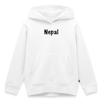 Nepal - Kinder Premium Organic Hoodie - Weiß - Vorne - AI Model Kid Female (0cm)