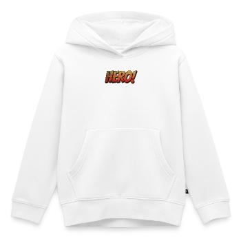 HELD Alt - Kinder Premium Organic Hoodie - Weiß - Vorne - AI Model Kid Female (0cm)
