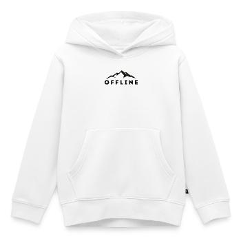 OFFLINE BERGE - Kinder Premium Organic Hoodie - Weiß - Vorne - AI Model Kid Female (0cm)