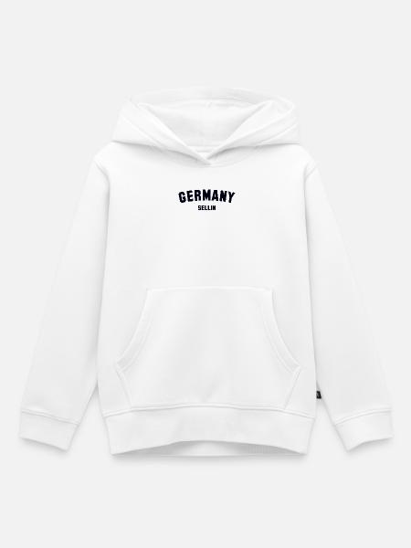 SELLIN Germany - Kinder Premium Organic Hoodie - Weiß