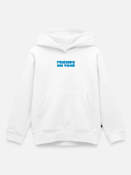 junggesellenabschied freunde wandern - Kinder Premium Organic Hoodie - Weiß
