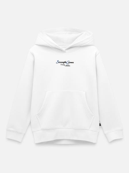 Strength comes from within - Kinder Premium Organic Hoodie - Weiß