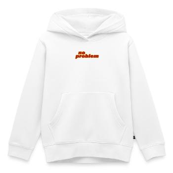 AUCUN PROBLÈME - Sweat Premium à capuche enfant bio - blanc - Devant - AI Model Kid Female (0cm)
