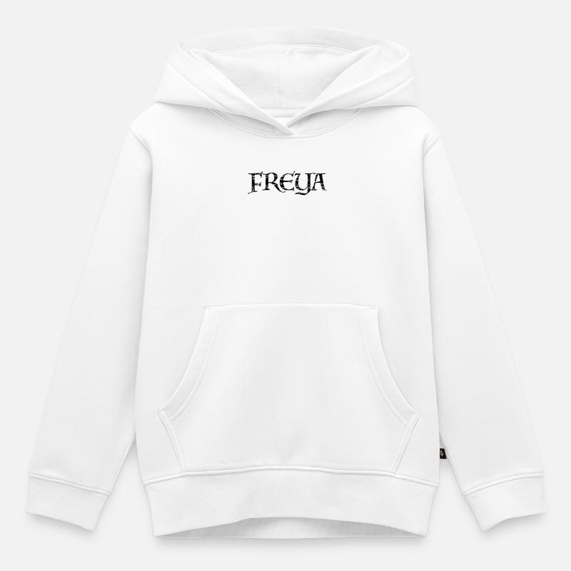 Freya - Kinder Premium Organic Hoodie - Weiß