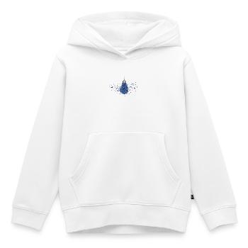 Glühbirne mit leuchtenden blauen Faltern - Kinder Premium Organic Hoodie - Weiß - Vorne - AI Model Kid Female (0cm)