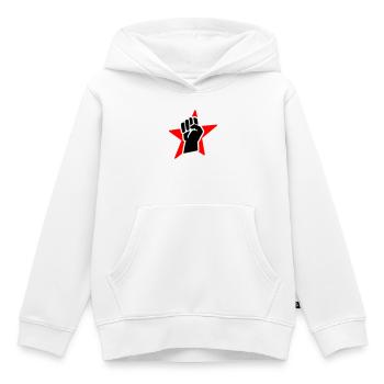 revolution fist (for black shirts) - Sweat Premium à capuche enfant bio - blanc - Devant - AI Model Kid Female (0cm)