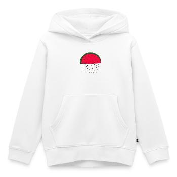 watermelon - Kids Premium Organic Hoodie - white - Front - AI Model Kid Female (0cm)