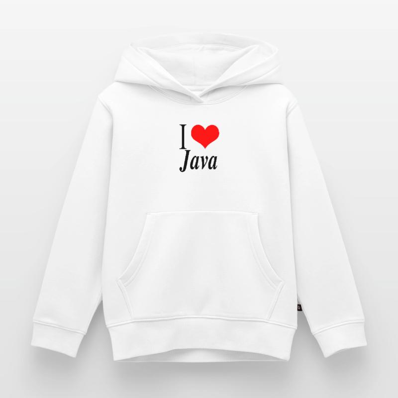 J'adore Java Sweat Premium à capuche enfant bio