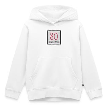 runder Geburtstag 80. Geburtstag Geschenk - Kinder Premium Organic Hoodie - Weiß - Vorne - AI Model Kid Female (0cm)