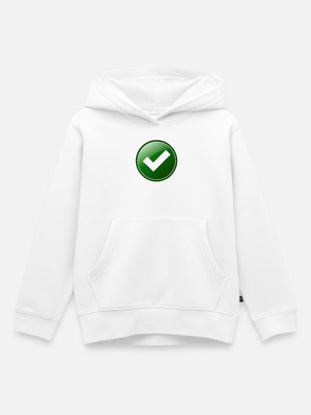 approved - Kinder Premium Organic Hoodie - Weiß