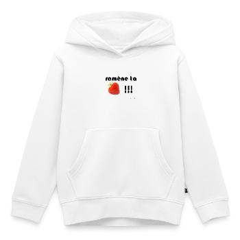 Sichern Sie Ihre Erdbeeren - Kinder Premium Organic Hoodie - Weiß - Vorne - AI Model Kid Female (0cm)