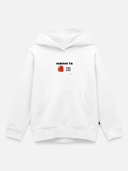 Sichern Sie Ihre Erdbeeren - Kinder Premium Organic Hoodie - Weiß