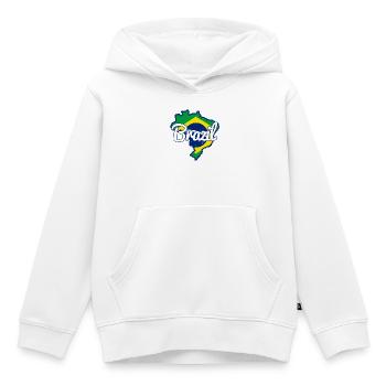 Brésil Brésil Rio Amérique latine Amérique du Sud - Sweat Premium à capuche enfant bio - blanc - Devant - AI Model Kid Female (0cm)