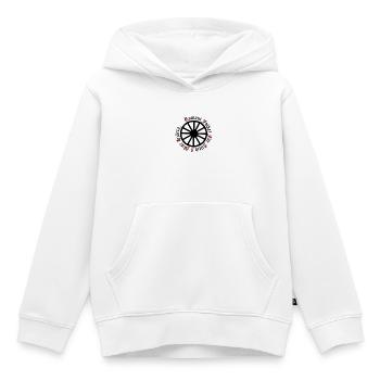 LennywheelRomaniFolketiblack - Sweat Premium à capuche enfant bio - blanc - Devant - AI Model Kid Female (0cm)