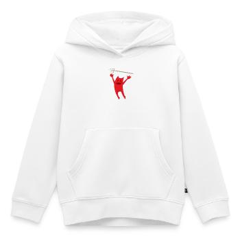 Cheeky devil - Kids Premium Organic Hoodie - white - Front - AI Model Kid Female (0cm)