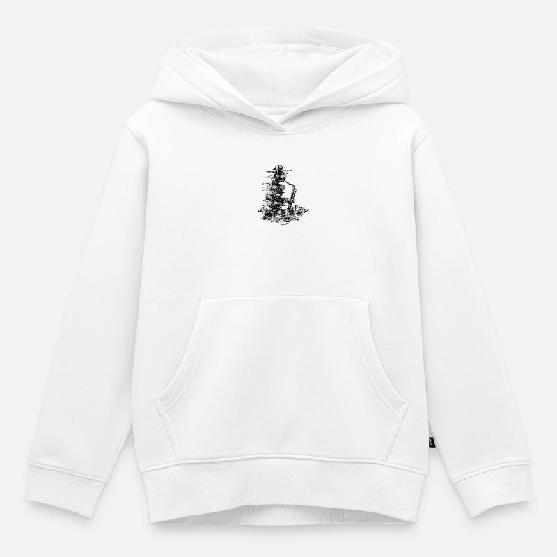 jazz - Sweat Premium à capuche enfant bio - blanc