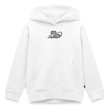 Maus Mäuse Mausi Mäuschen Ratte Nagetier Haustier - Kinder Premium Organic Hoodie - Weiß - Vorne - AI Model Kid Female (0cm)