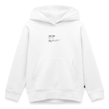 Mutter - Kinder Premium Organic Hoodie - Weiß - Vorne - AI Model Kid Female (0cm)