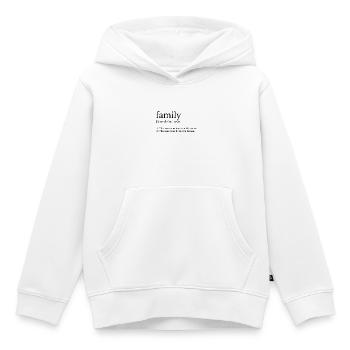 Familie - Kinder Premium Organic Hoodie - Weiß - Vorne - AI Model Kid Female (0cm)