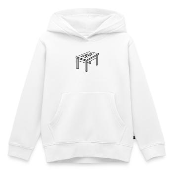 Table carpenter dining table working table furniture - Kids Premium Organic Hoodie - white - Front - AI Model Kid Female (0cm)
