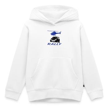 Rally - Kinder Premium Organic Hoodie - Weiß - Vorne - AI Model Kid Female (0cm)