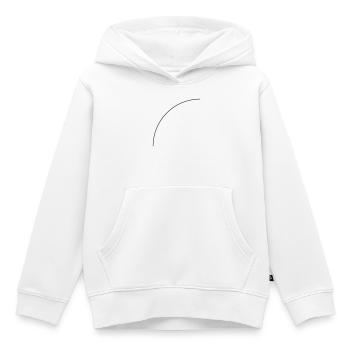 Viertelkreis - Kinder Premium Organic Hoodie - Weiß - Vorne - AI Model Kid Female (0cm)