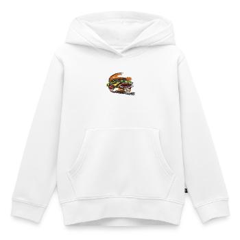 Hamburger-gefülltes Sandwich-Poster - Kinder Premium Organic Hoodie - Weiß - Vorne - AI Model Kid Female (0cm)