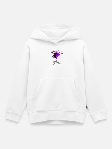 Hip Hop - Sweat Premium à capuche enfant bio - blanc