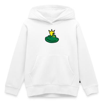 The Prince - Kids Premium Organic Hoodie - white - Front - AI Model Kid Female (0cm)